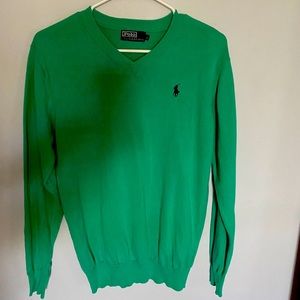 mint green V neck Ralph Lauren sweater in Mint condition :)